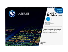 HP 643A Cyan Original LaserJet Toner Cartridge (Q5951A)
