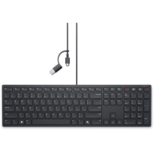 Dell KB813 Smartcard Keyboard | Wired USB | Arabic Layout | Integrated Identity Reader | Spill-Resistant | SKU: KYB-VPN-580-ABXH | 1-Year Dell ProSupport UAE