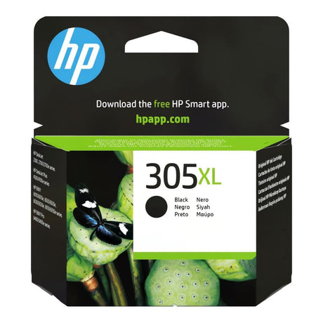 HP 305XL High Yield Black Original Ink Cartridge (3YM62AE)