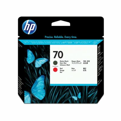 HP 70 Matte Black and Red DesignJet Printhead (C9409A)