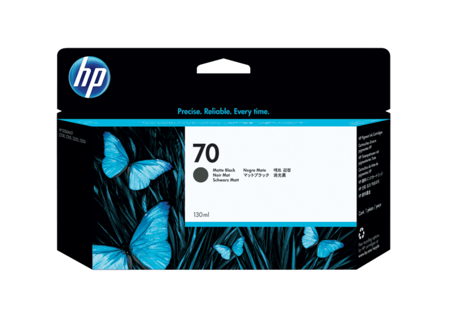 HP 70 130-ml Matte Black DesignJet Ink Cartridge (C9448A)