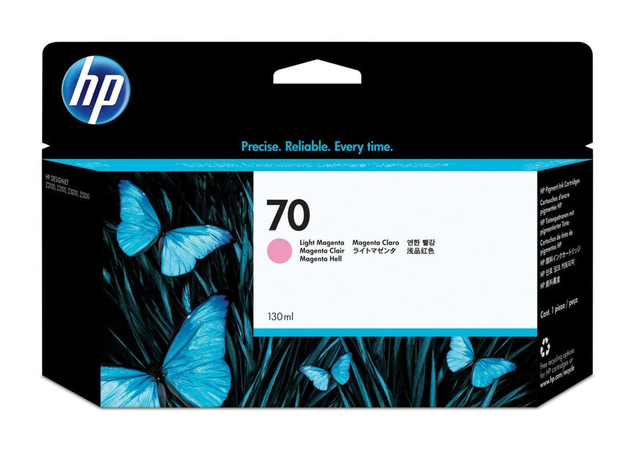 HP 70 130-ml Light Magenta DesignJet Ink Cartridge (C9455A)