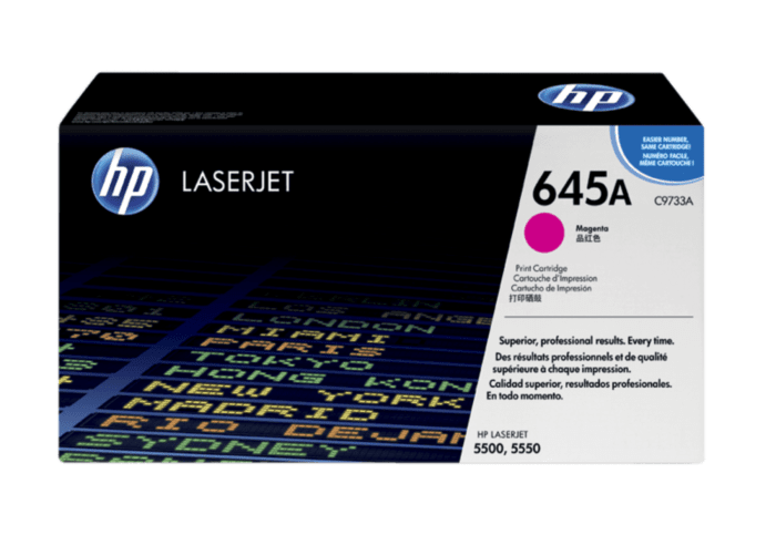 HP 645A Magenta Original LaserJet Toner Cartridge (C9733A)