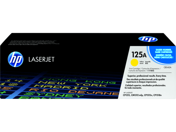 HP 125A Yellow Original LaserJet Toner Cartridge (CB542A)