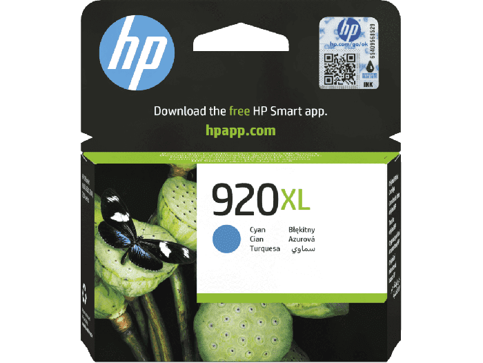 HP 920XL High Yield Cyan Original Ink Cartridge (CD972AE)