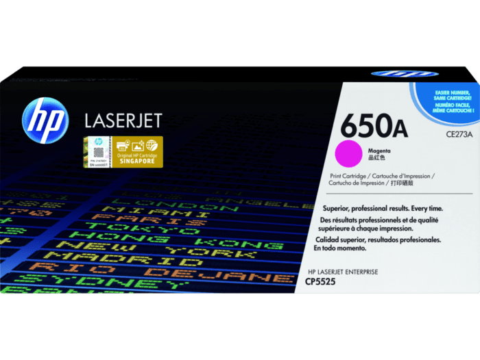 HP 650A Magenta Original LaserJet Toner Cartridge (CE273A)