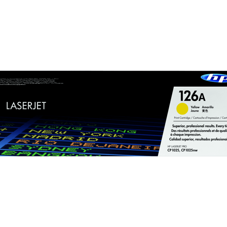 HP 126A Yellow Original LaserJet Toner Cartridge (CE312A)