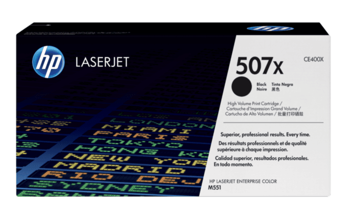 HP 507X High Yield Black Original LaserJet Toner Cartridge (CE400X)