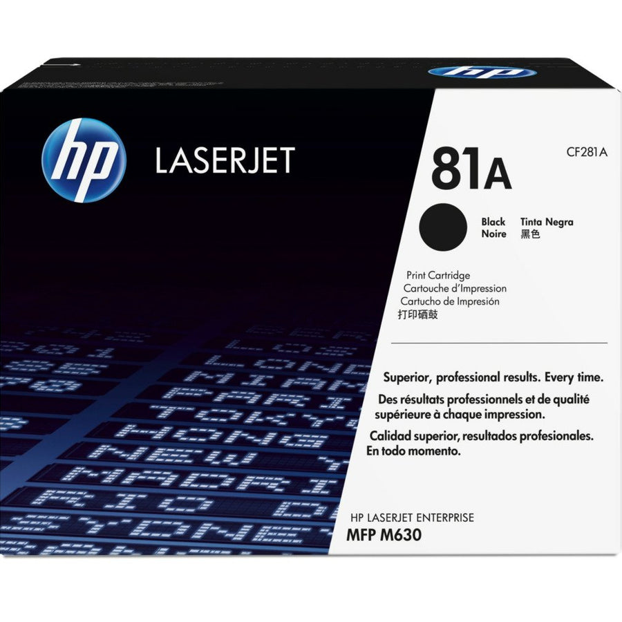HP 81A Black Original LaserJet Toner Cartridge (CF281A)