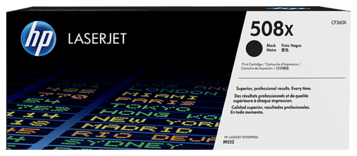 HP 508X High Yield Black Original LaserJet Toner Cartridge (CF360X)