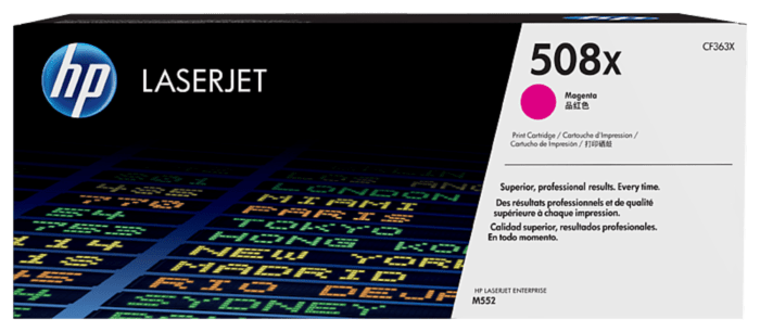 HP 508X High Yield Magenta Original LaserJet Toner Cartridge (CF363X)