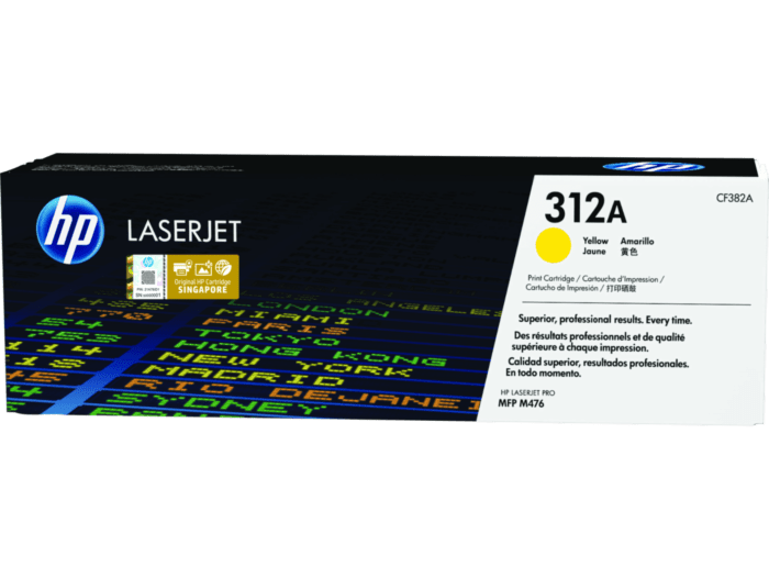 HP 312A Yellow Original LaserJet Toner Cartridge (CF382A)