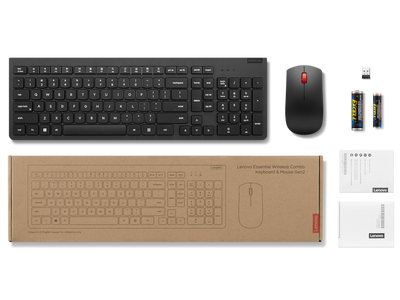 Lenovo Essential Wireless Keyboard and Mouse Combo (English/Arabic)