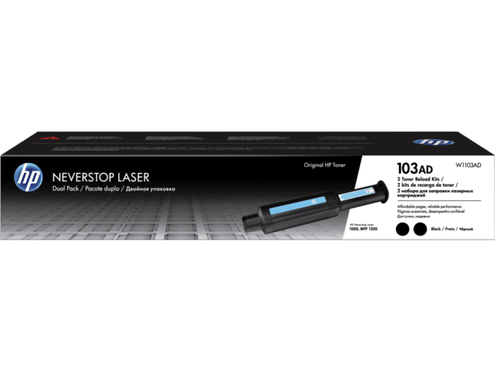 HP 103AD Neverstop Toner Reload Kit 2-Pack (W1103AD)