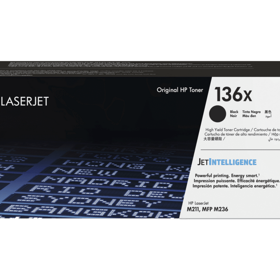 HP 136X Black Original LaserJet Toner Cartridge (W1360X)