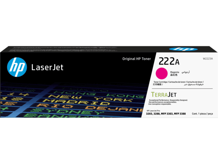 HP 222A Magenta Original LaserJet Toner Cartridge (W2223A)