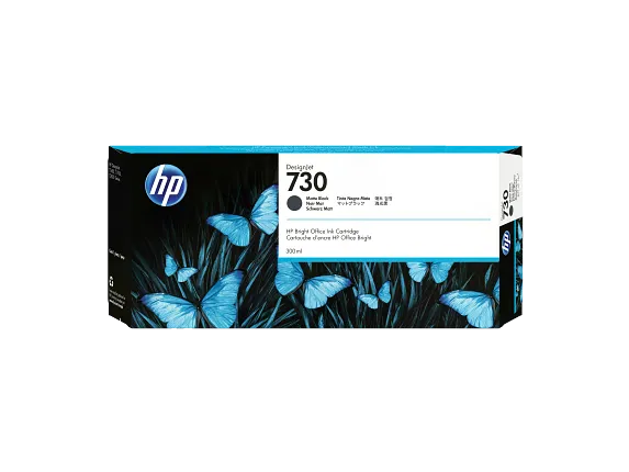 HP 730F 300-ml Photo Black DesignJet Ink Cartridge (1XB28A)
