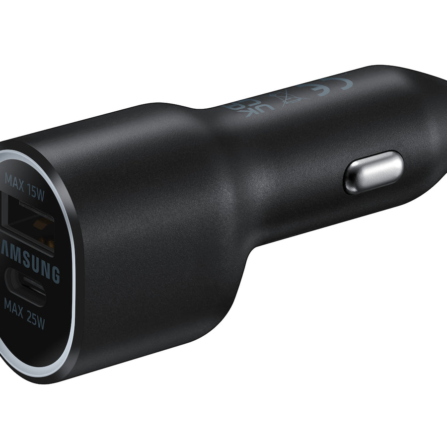 Samsung Power-car Charger Dual (25 & 15w)-BLK | EP-L4020NBEGWW