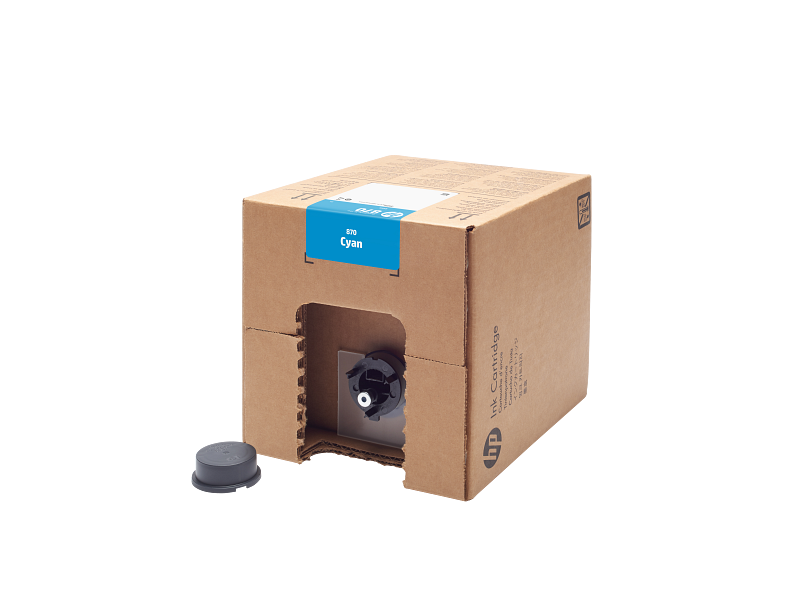 HP 870 5L Cyan PageWide XL Pro Ink Cartridge (1XA93A)
