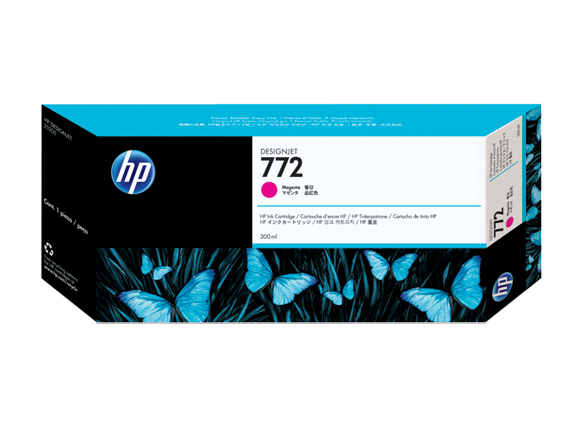 HP 772 300-ML Magenta Dj Ink Cart | CN629A | Warranty included