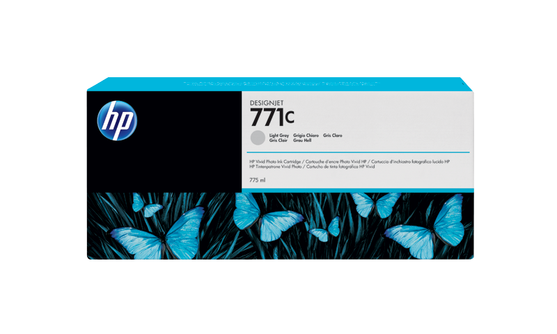 HP 771C 775-ml Light Gray DesignJet Ink Cartridge (B6Y14A)