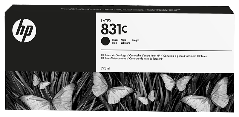 HP 831C 775-ML Black Latex Ink Cartridge | CZ694A | Warranty included