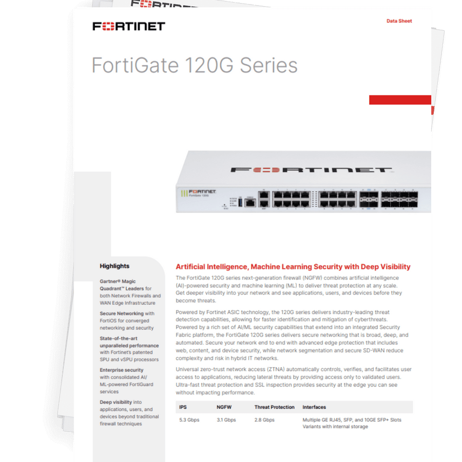 Fortinet Fortigate-120g 18 X GE RJ45 Ports (Inclu | FG-120G