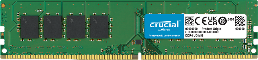 Crucial DDR4-3200 UDIMM 1.2V CL22 | 32GB | CT32G4DFD832A
