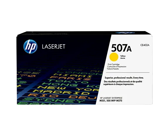 HP 507A Yellow Original LaserJet Toner Cartridge (CE402A)