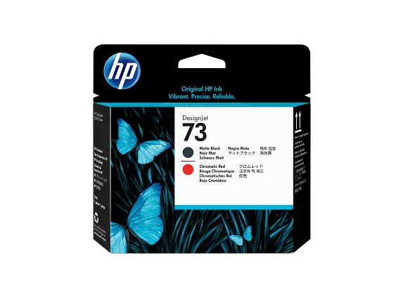 HP 73 Matte Black and Chromatic Red DesignJet Printhead (CD949A)