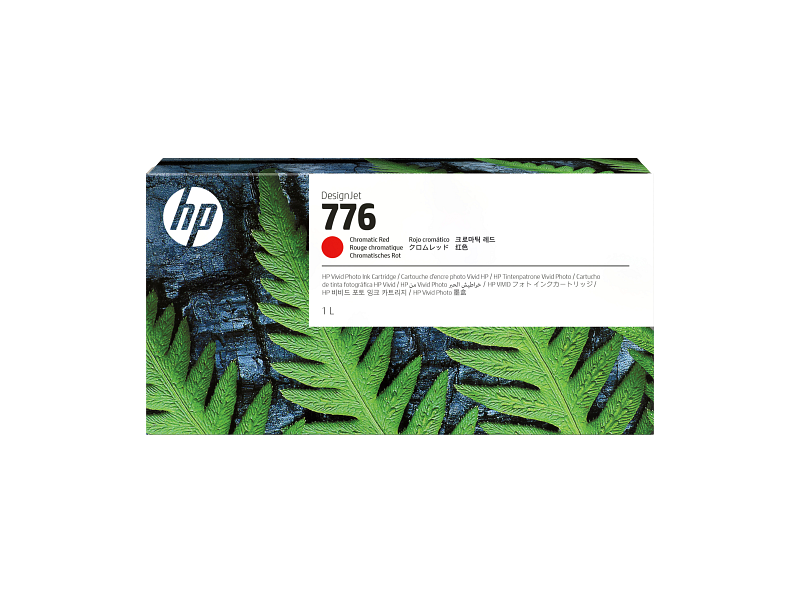 HP 776 1-liter Chromatic Red Ink Cartridge (1XB10A)
