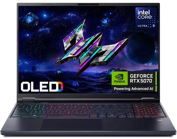 Acer Predator Helios Neo 16 AI Gaming Laptop | NH.QX3EM.001 | 16" WQXGA IPS 240Hz | Intel Core Ultra 9 275HX | NVIDIA GeForce RTX 5070 (8GB GDDR7) | 32GB DDR5 RAM | 1TB Gen 5 SSD | Windows 11 Home | 1-Year Warranty