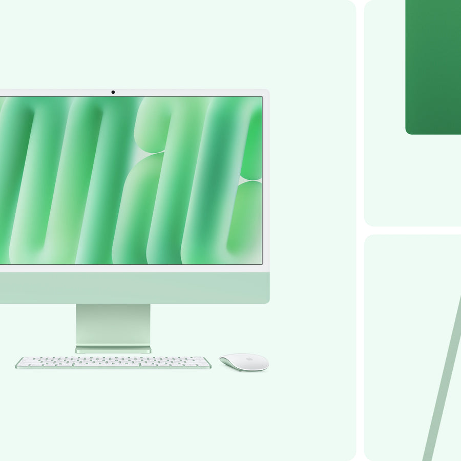 Apple iMac 24-inch (2024/2025) | MWU83 | 4.5K Retina Display | Apple M4 Chip (8-Core CPU, 8-Core GPU) | 16GB Unified Memory | 256GB SSD | Green | 1-Year Apple Warranty