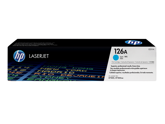 HP 126A 3-pl Cyan Orgnl Lsrjt Tnr Crtgs | CF341A | Warranty Included