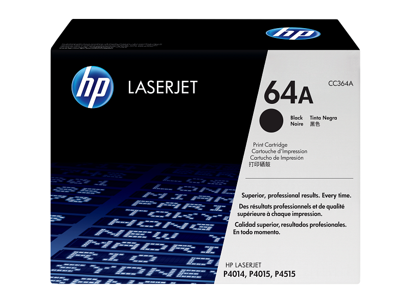 HP 64A Black Original LaserJet Toner Cartridge (CC364A)