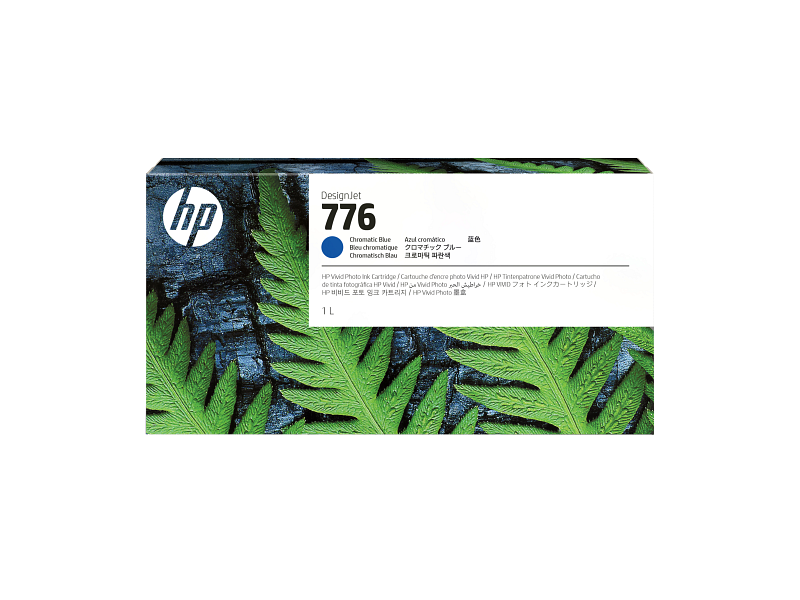 HP 776 1-liter Chromatic Blue Ink Cartridge (1XB04A)
