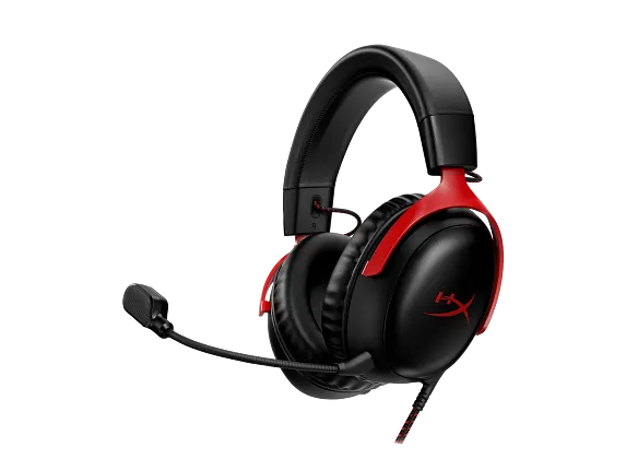 HyperX Cloud III Black/Red Gaming Headset | SKU: 727A9AA | Official Warranty UAE