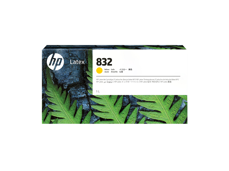 HP 832 1L Yellow Latex Ink Cartridge | 4UV78A | Warranty included