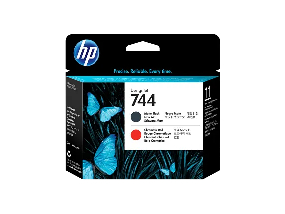 HP 744 Matte Black/Chromatic Red DesignJet Printhead (F9J88A)