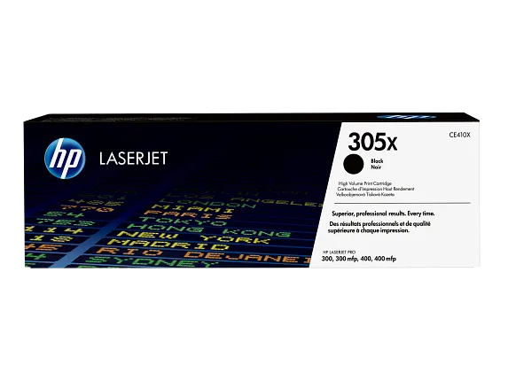 HP 305X High Yield Black Original LaserJet Toner Cartridge (CE410X)