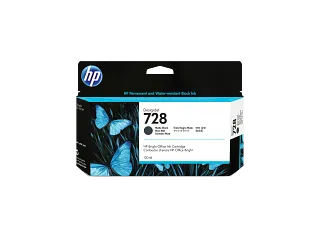 HP 728 130-ml Matte Black DesignJet Ink Cartridge (3WX25A)