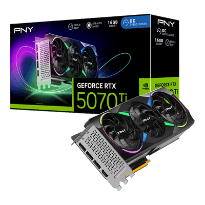PNY RTX5070Ti,OC,16GB,PCIE5.0 | VCG5070T16TFXPB1-O