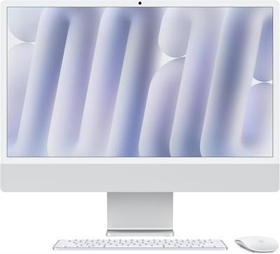 Apple iMac 24-inch (2023) | MQR93 | 4.5K Retina Display | Apple M3 Chip (8-Core CPU, 10-Core GPU) | 8GB Unified Memory | 512GB SSD | Silver | 1-Year Apple Warranty
