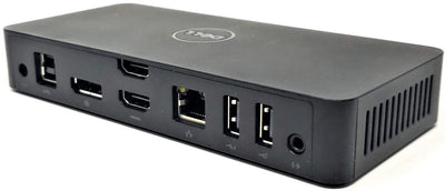 Dell USB 3.0 Ultra HD Triple Video Docking Station D3100 | Supports One 4K & Two FHD Displays | 3x USB 3.0 & 2x USB 2.0 | UK Power Cord | SKU: DS-VPN-452-BBOO | 1-Year Dell ProSupport UAE