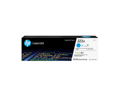 HP 222A Cyan Original LaserJet Toner Cartridge (W2221A)