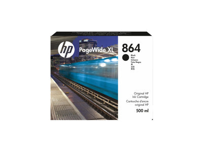 HP 864 500-ml Black PageWide XL Ink Cartridge (3ED86A)