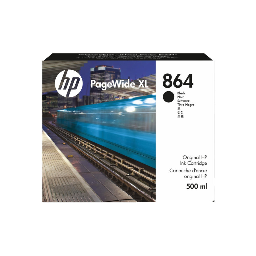 HP 864 500-ml Black PageWide XL Ink Cartridge (3ED86A)