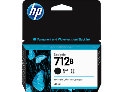 HP 712 80-ml Black DesignJet Ink Cartridge (3ED71A)