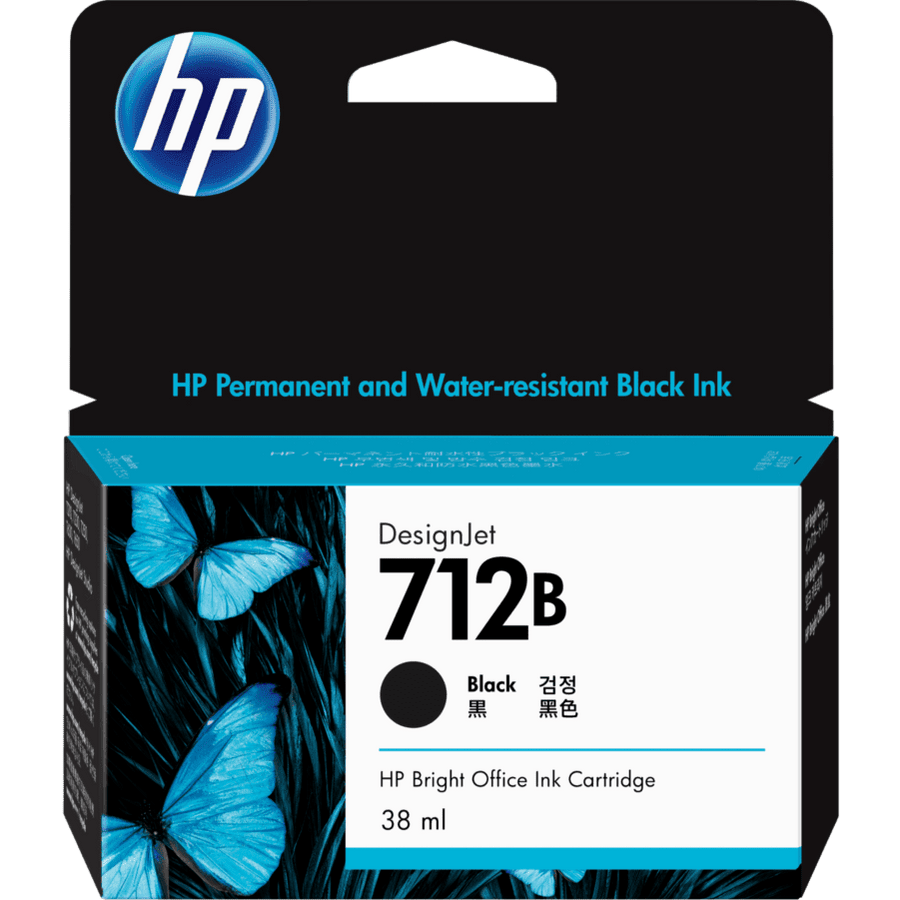 HP 712 80-ml Black DesignJet Ink Cartridge (3ED71A)