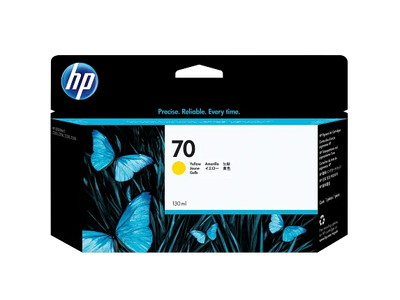 HP 70 130-ml Yellow DesignJet Ink Cartridge (C9454A)